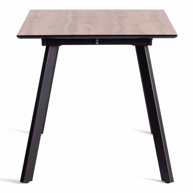 Стол обеденный DARWIN МДФ HPL 0,6 мм/металл, 80х130-170х75 см, Дуб Вотан/чёрный