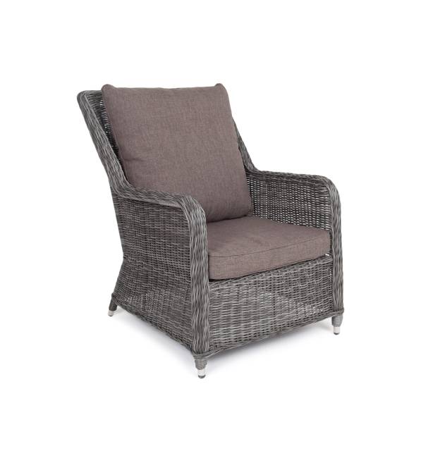 "Гляссе" кресло плетеное из искусственного ротанга, цвет графит