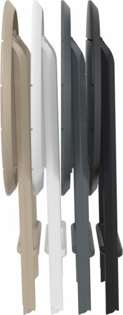 Стол пластиковый складной Helen Folding Table Ø60 опаловый зеленый Ø600х740 мм