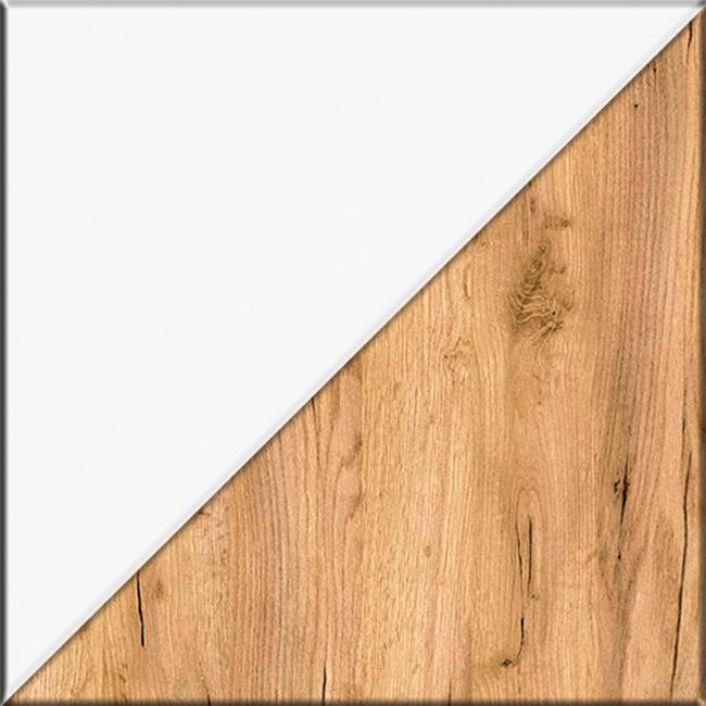 Тумба Остин 13.257 цвет белый шагрень/дуб крафт золотой