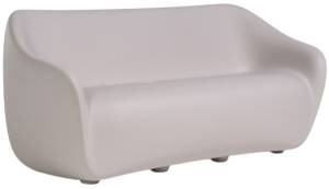 Диван пластиковый двухместный Reborn Standard туманный белый 1650х750х700 мм