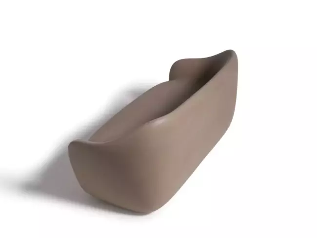 Диван пластиковый двухместный Reborn Standard миндальный бежевый 1650х750х700 мм