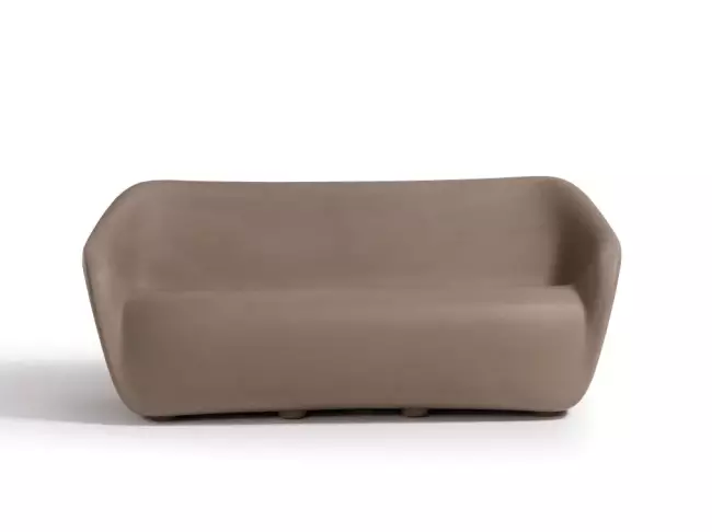 Диван пластиковый двухместный Reborn Standard миндальный бежевый 1650х750х700 мм