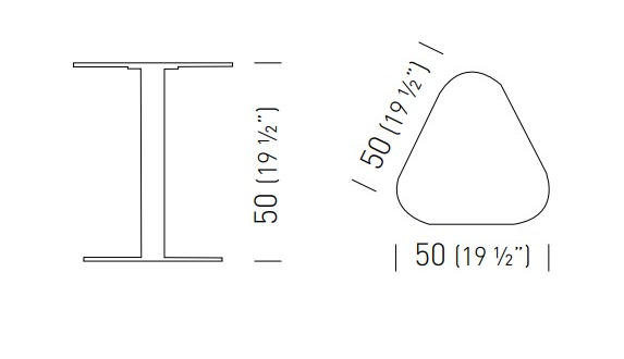 Cтолик приставной Kicki 500х500х500 мм